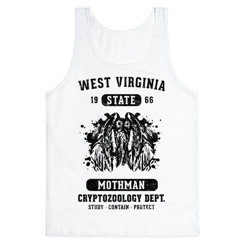West Virginia Mothman Cryptozoology Tank Top